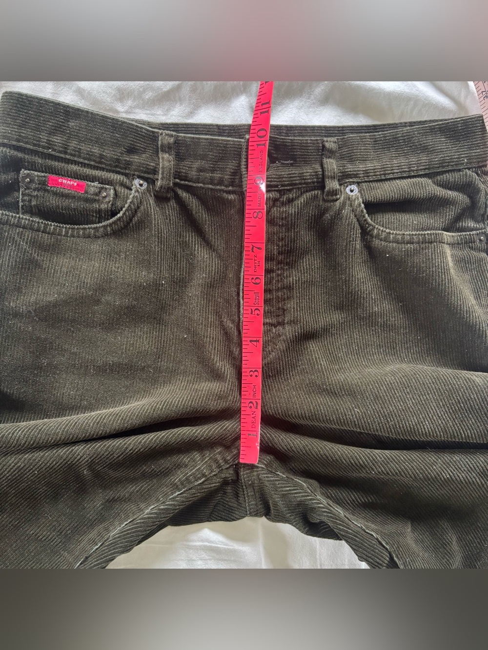 Women’s Chaps dark olive boot-cut cords - Picture 7 of 8